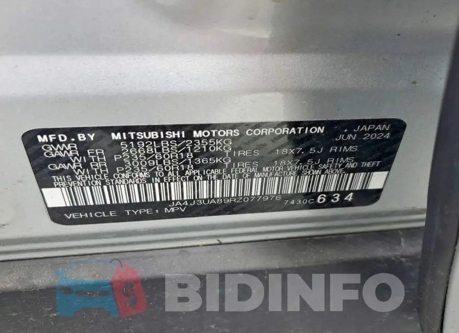 JA4J3UA89RZ077976 Photo# 13