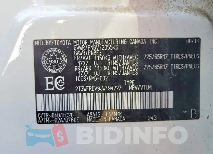 2T3WFREV9JW494227 Photo# 12