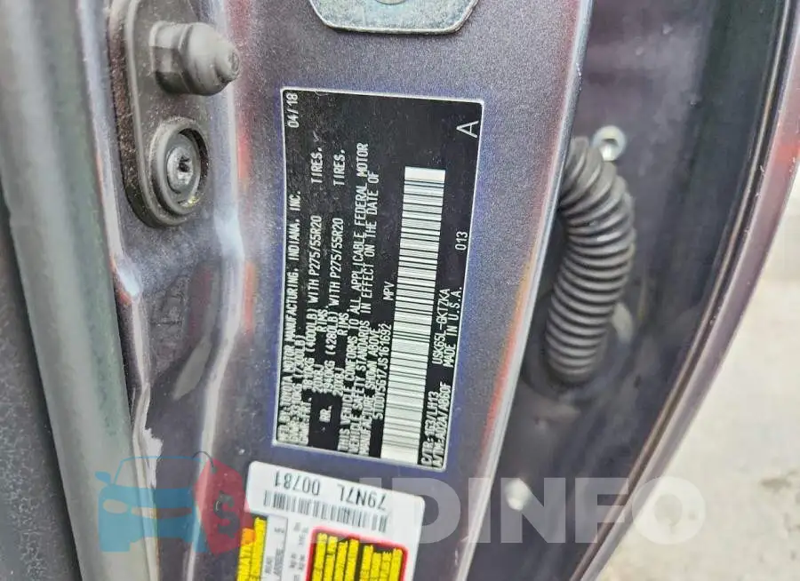 5TDDY5G17JS161692 Photo# 13