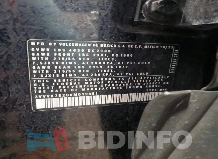3VVVX7B28RM019951 Photo# 13