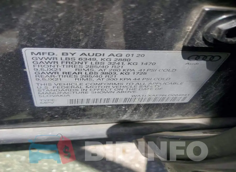 WA1LXAF76LD004841 Photo# 13