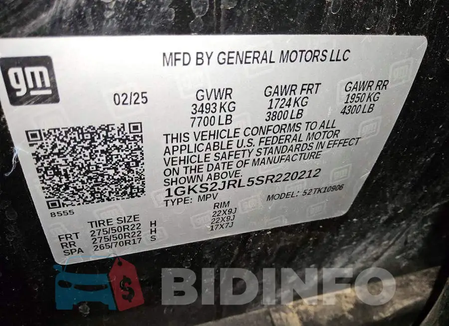 1GKS2JRL5SR220212 Photo# 13