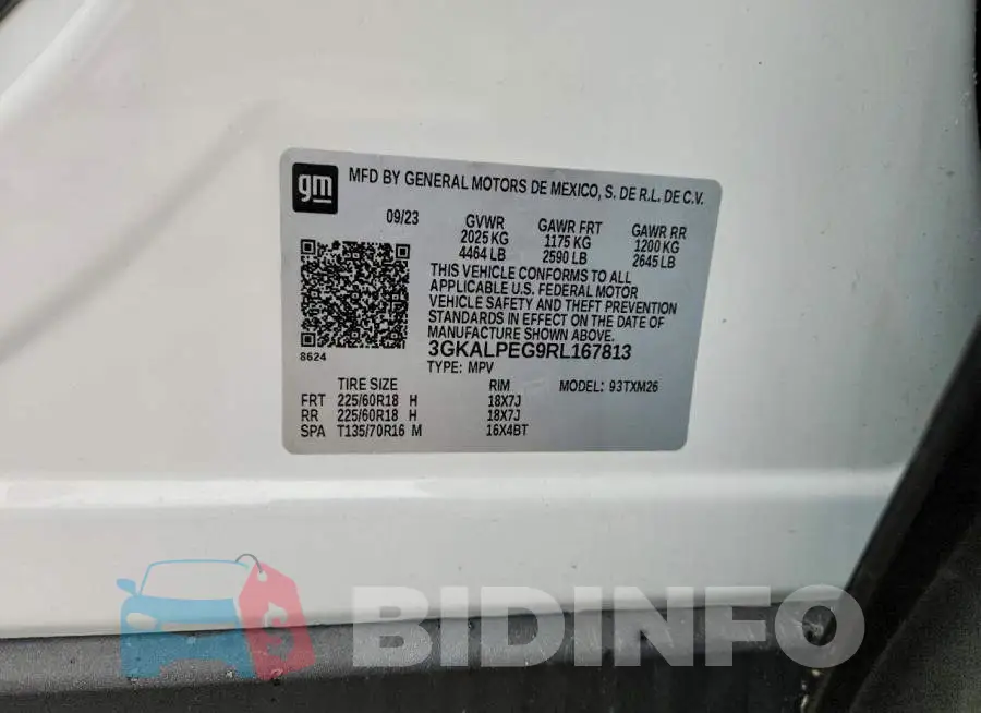 3GKALPEG9RL167813 Photo# 13