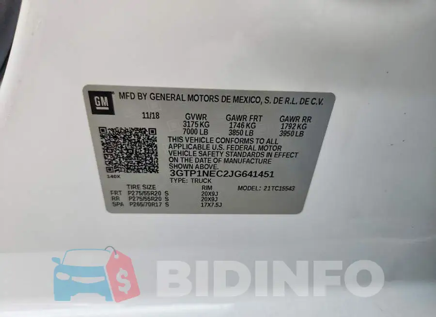 3GTP1NEC2JG641451 Photo# 12