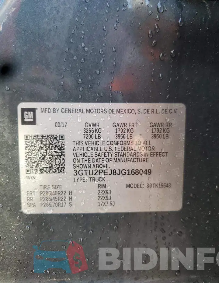3GTU2PEJ8JG168049 Photo# 12