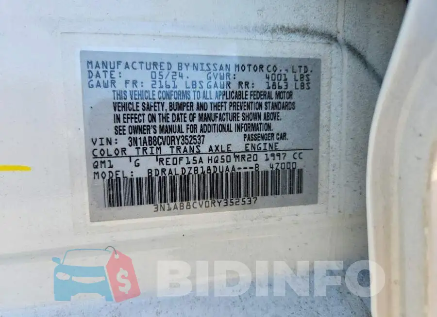 3N1AB8CV0RY352537 Photo# 12