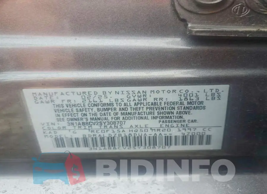 3N1AB8CV2SY308707 Photo# 12