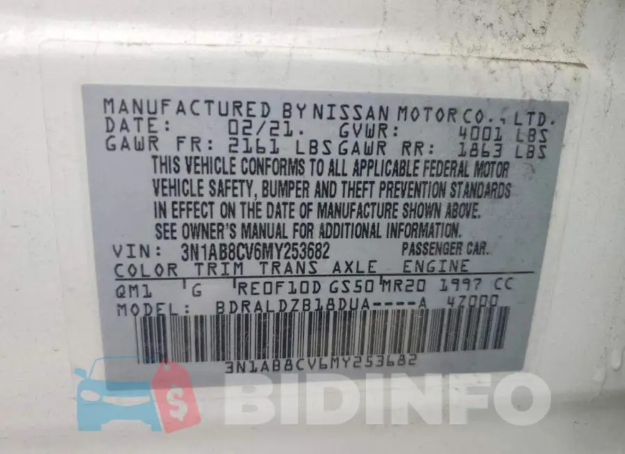 3N1AB8CV6MY253682 Photo# 12