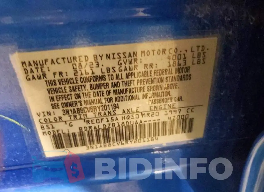 3N1AB8CV6RY201184 Photo# 12