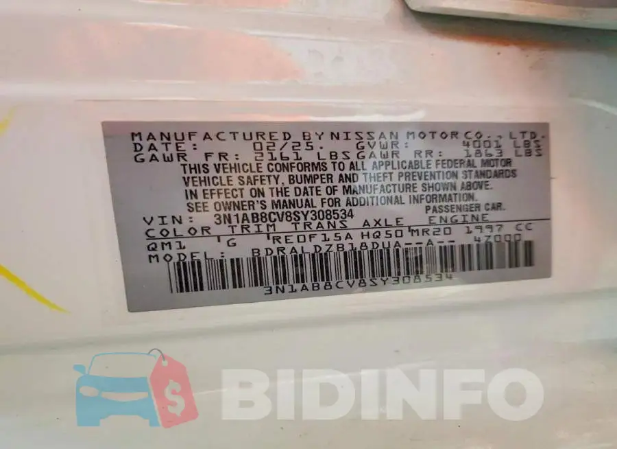 3N1AB8CV8SY308534 Photo# 12