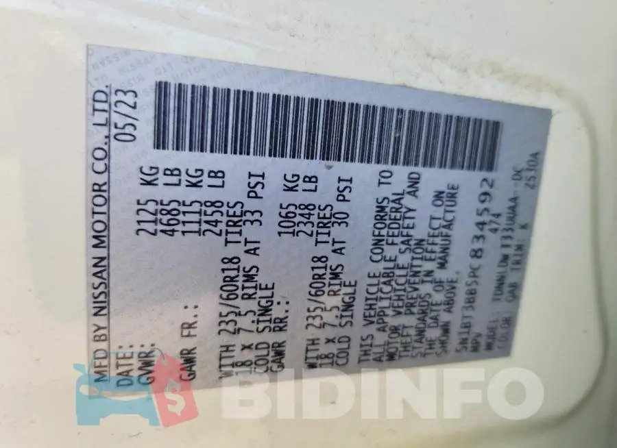 5N1BT3BB5PC834592 Photo# 13