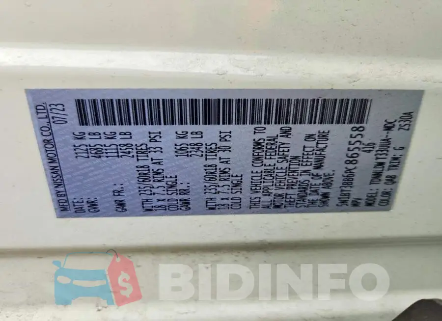 5N1BT3BB6PC865558 Photo# 13