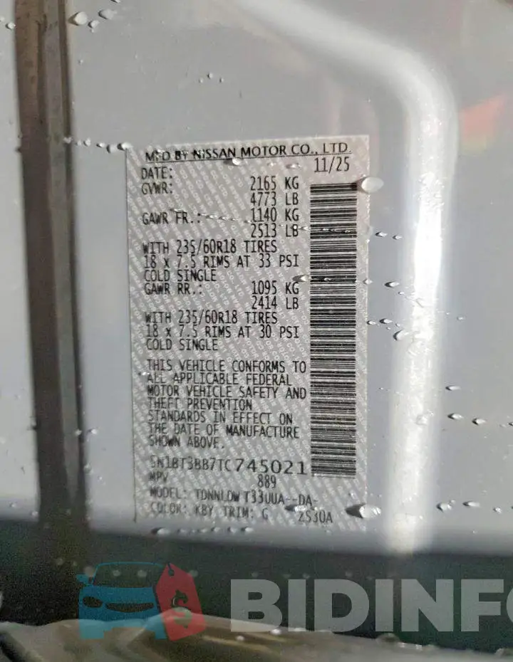 5N1BT3BB7TC745021 Photo# 14