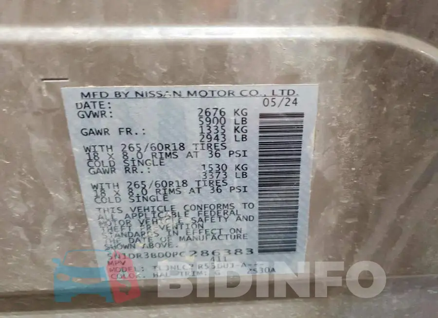 5N1DR3BD0RC286383 Photo# 13