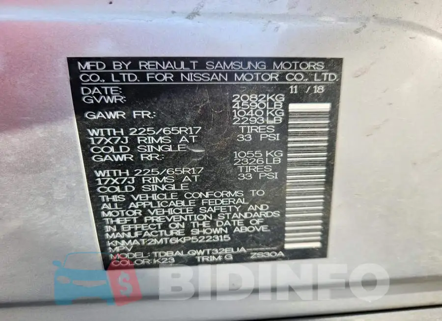 KNMAT2MT6KP522315 Photo# 12