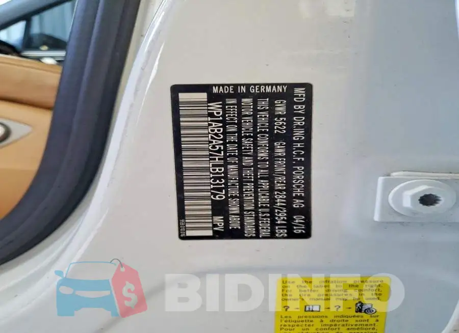 WP1AB2A57HLB13179 Photo# 13