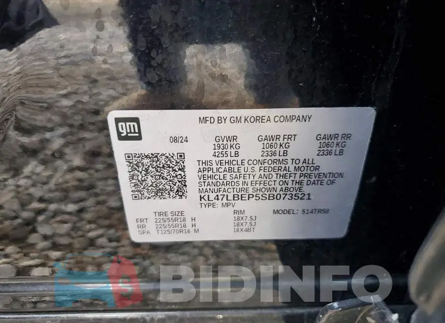 KL47LBEP5SB073521 Photo# 13