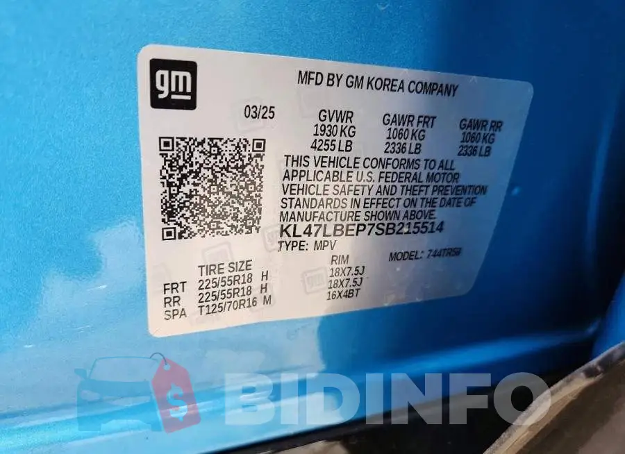 KL47LBEP7SB215514 Photo# 13