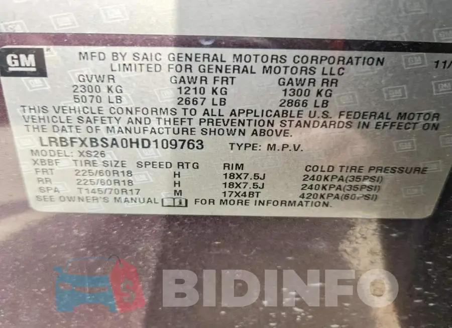 LRBFXBSA0HD109763 Photo# 13