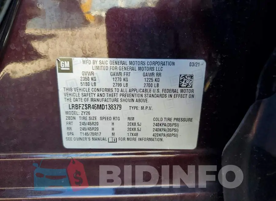 LRBFZSR46MD138379 Photo# 13