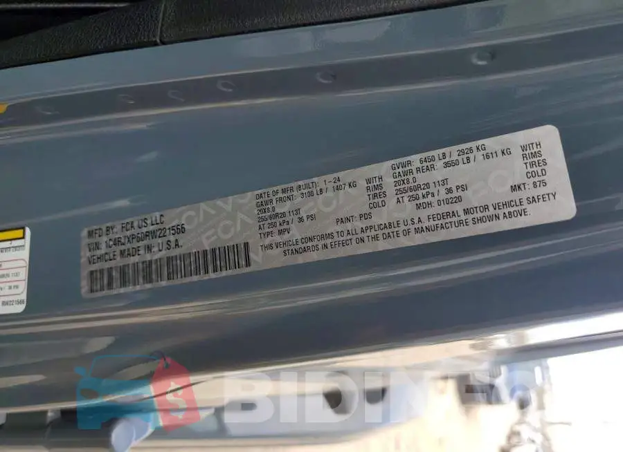 1C4RJXP60RW221566 Photo# 14