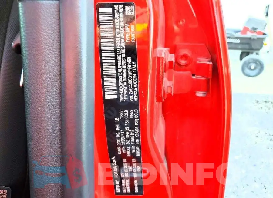 ZACCJBCB1HPE61460 Photo# 12