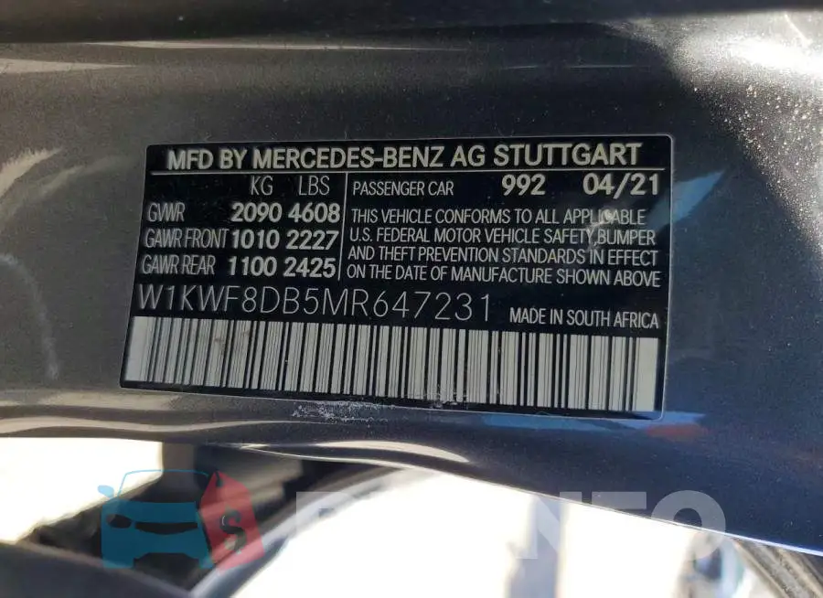 W1KWF8DB5MR647231 Photo# 12