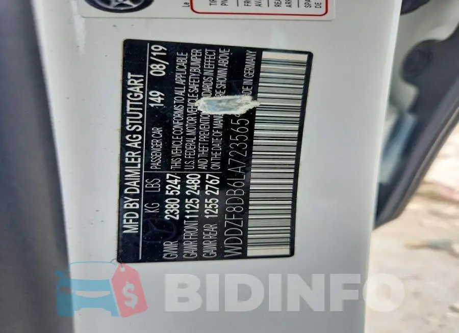 WDDZF8DB6LA723565 Photo# 13