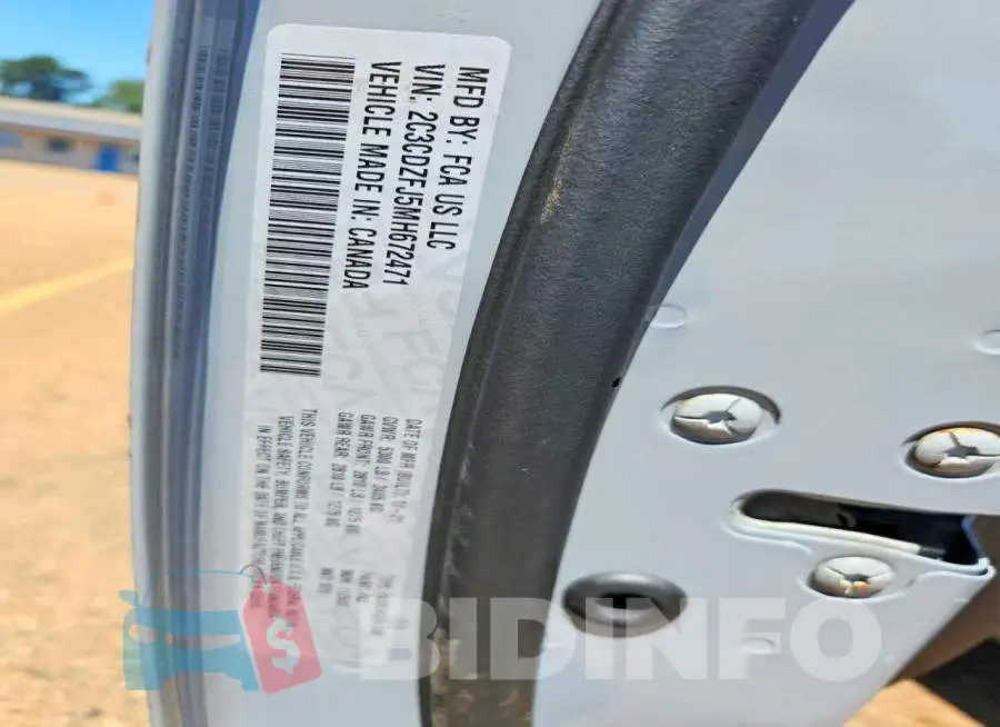2C3CDZFJ5MH672471 Photo# 12