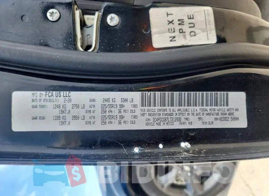 3C4PDCGB7LT212932 Photo# 13