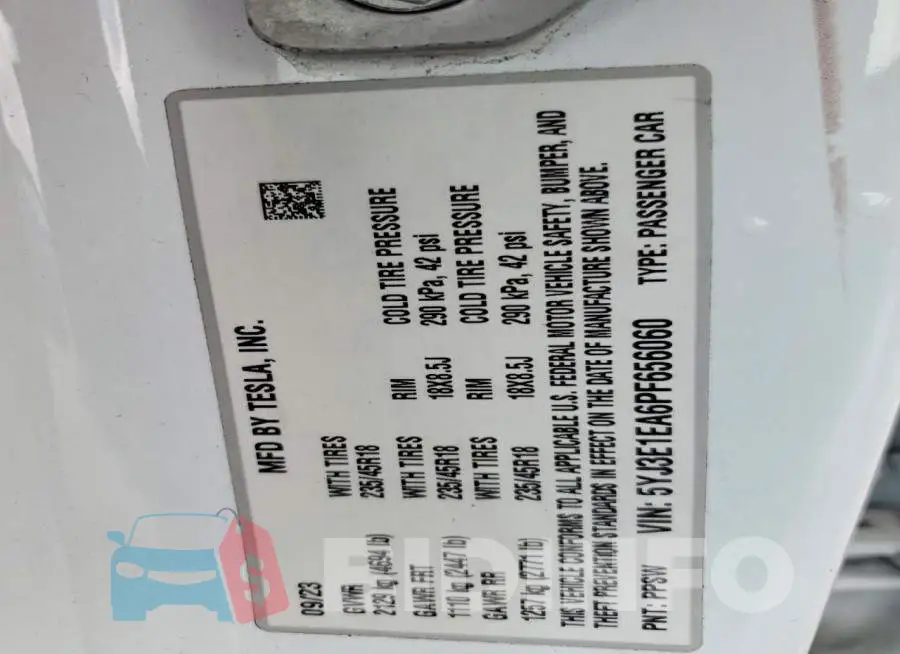 5YJ3E1EA6PF656060 Photo# 12