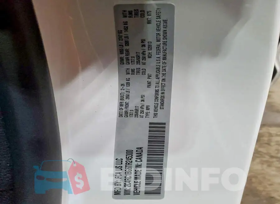 2C4RC1BG6TR245300 Photo# 14
