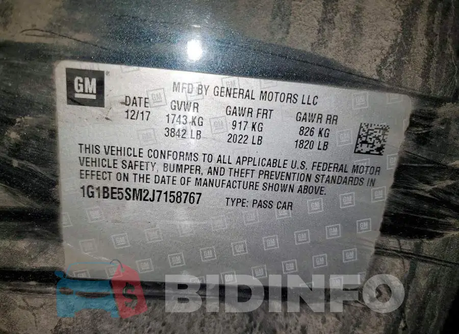 1G1BE5SM2J7158767 Photo# 12