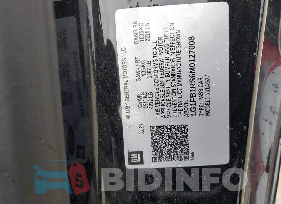 1G1FB1RS6M0127008 Photo# 13