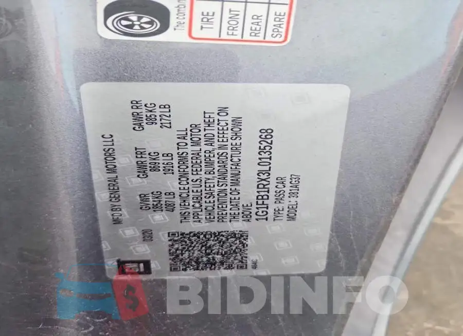 1G1FB1RX3L0135268 Photo# 13
