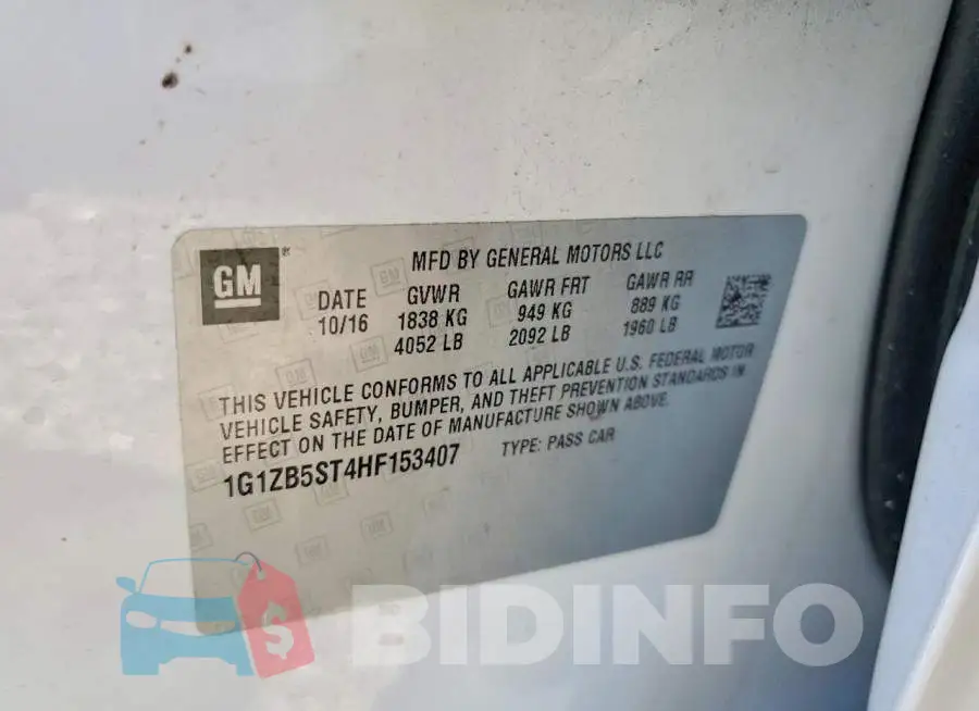 1G1ZB5ST4HF153407 Photo# 12