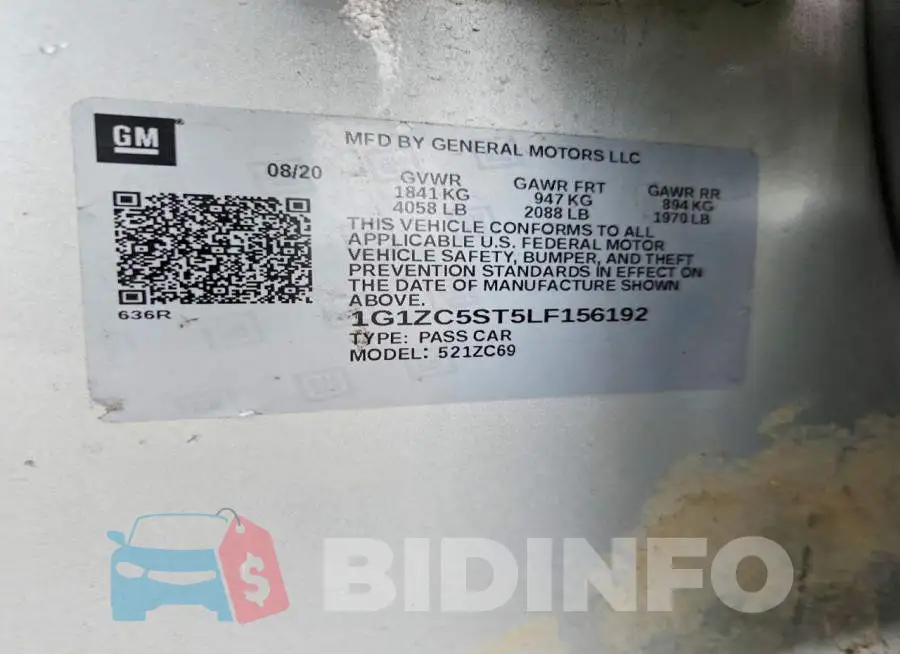 1G1ZC5ST5LF156192 Photo# 12