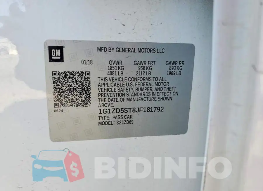 1G1ZD5ST8JF181792 Photo# 12