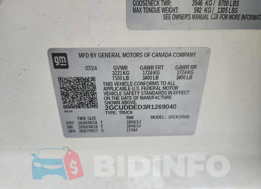 2GCUDDED3R1269040 Photo# 12