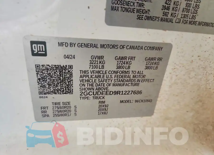 2GCUDEED9R1227686 Photo# 12