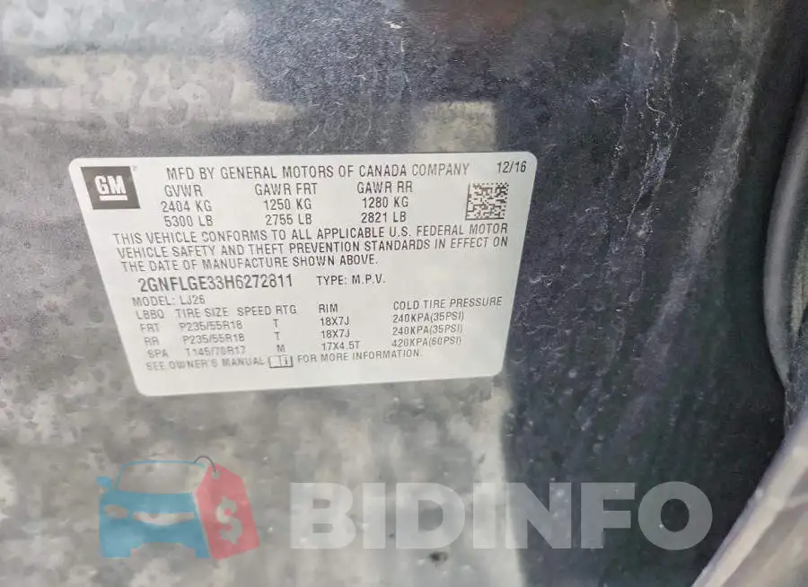 2GNFLGE33H6272811 Photo# 12