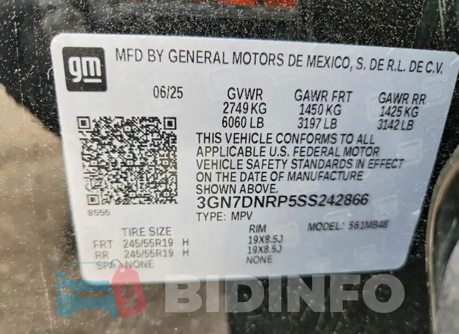 3GN7DNRP5SS242866 Photo# 13