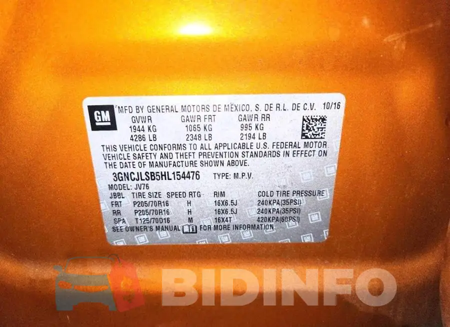 3GNCJLSB5HL154476 Photo# 13