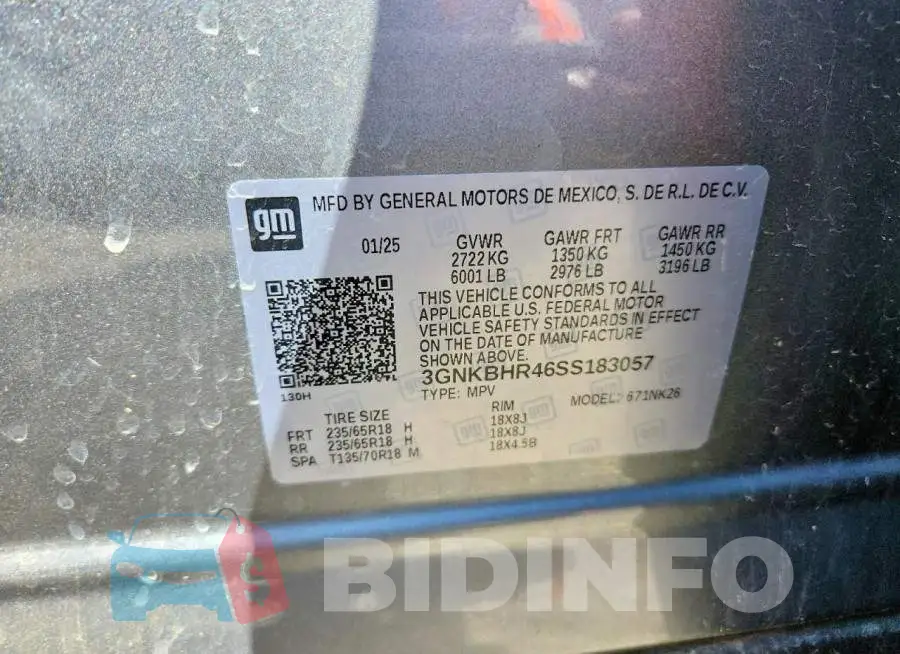 3GNKBHR46SS183057 Photo# 13