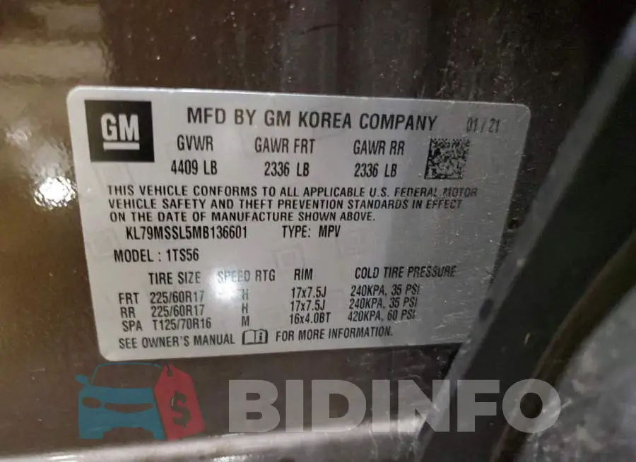 KL79MSSL5MB136601 Photo# 13