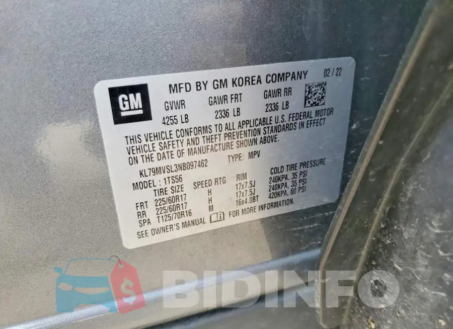 KL79MVSL3NB097462 Photo# 13