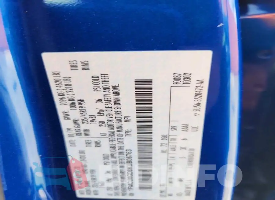 1FMCU0GD8KUB06763 Photo# 13