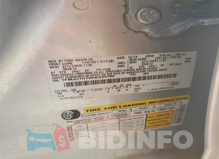 1FMJU1HT6KEA89796 Photo# 13