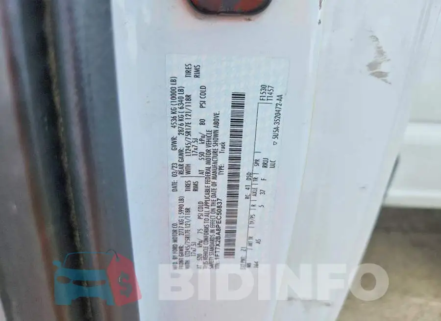 1FT7X2BA8PEC50837 Photo# 12