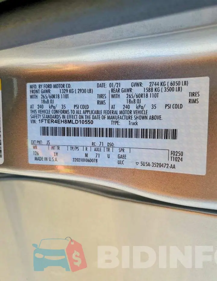 1FTER4EH8MLD10550 Photo# 13